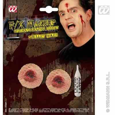 Prosthetic Makeup on Fx Makeup Latex Prosthetic 2 Bullet Holes With Adhesive Welcome To The